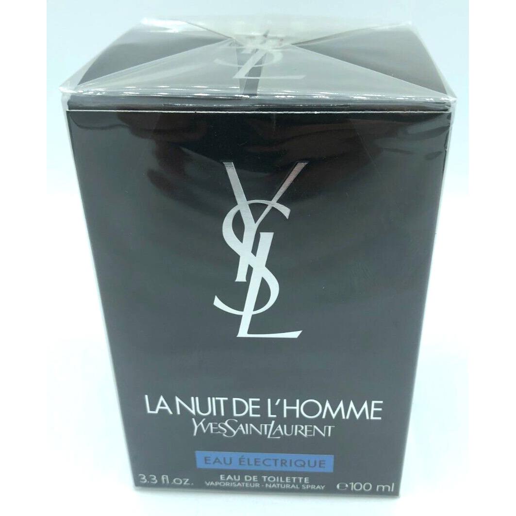 Yves Saint Laurent La Nuit De L`homme Eau Electrique by Ysl For Men Edt Spray 3.3oz