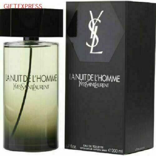 La Nuit De L`homme Yves Saint Laurent 6.7 Oz Eau De Toilette Spray Ysl Box Men