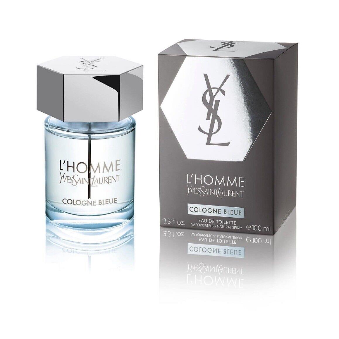 L`homme Cologne Bleue by Yves Saint Laurent Ysl 3.3 / 3.4 oz Edt Cologne For Men