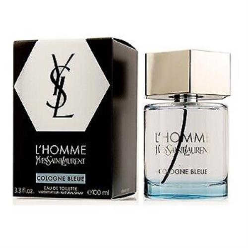 Yves Saint Laurent L`homme Cologne Bleue Eau De Toilette 3.4 Oz