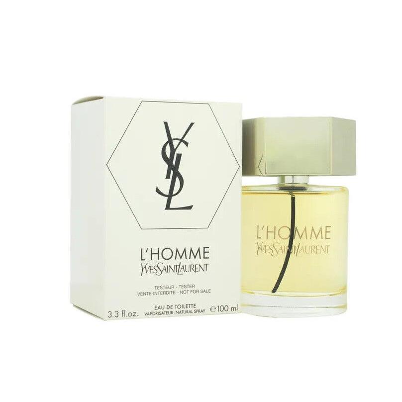 Ysl L`homme By Yves Saint Laurent Men 3.3 3.4 oz 100 ml Edt Same As Photo