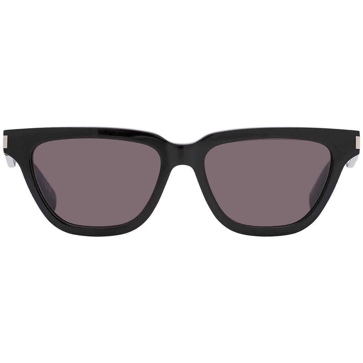 Saint Laurent Dark Grey Smoke Cat Eye Ladies Sunglasses SL 462 Sulpice 001 53