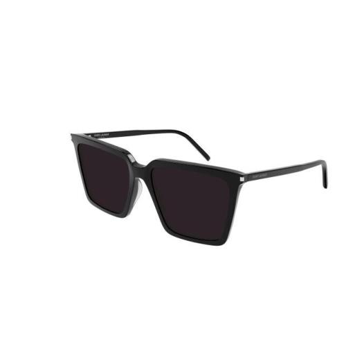 Saint Laurent SL 474 001 Black/black Oversized Square Women`s Sunglasses