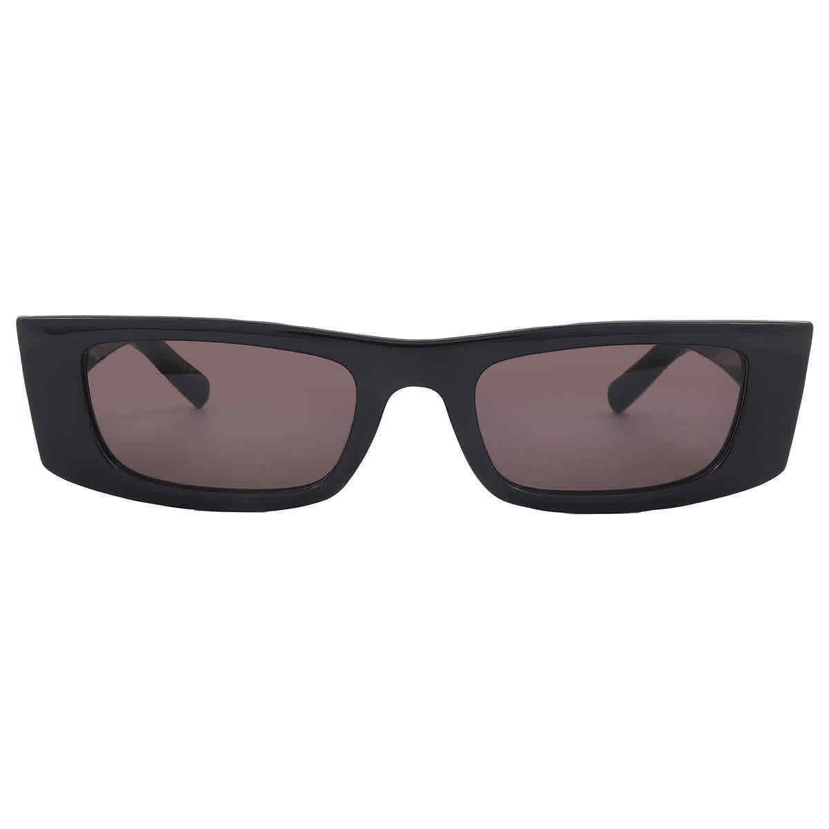 Saint Laurent Black Rectangular Unisex Sunglasses SL 553S 001 52 SL 553S 001 52