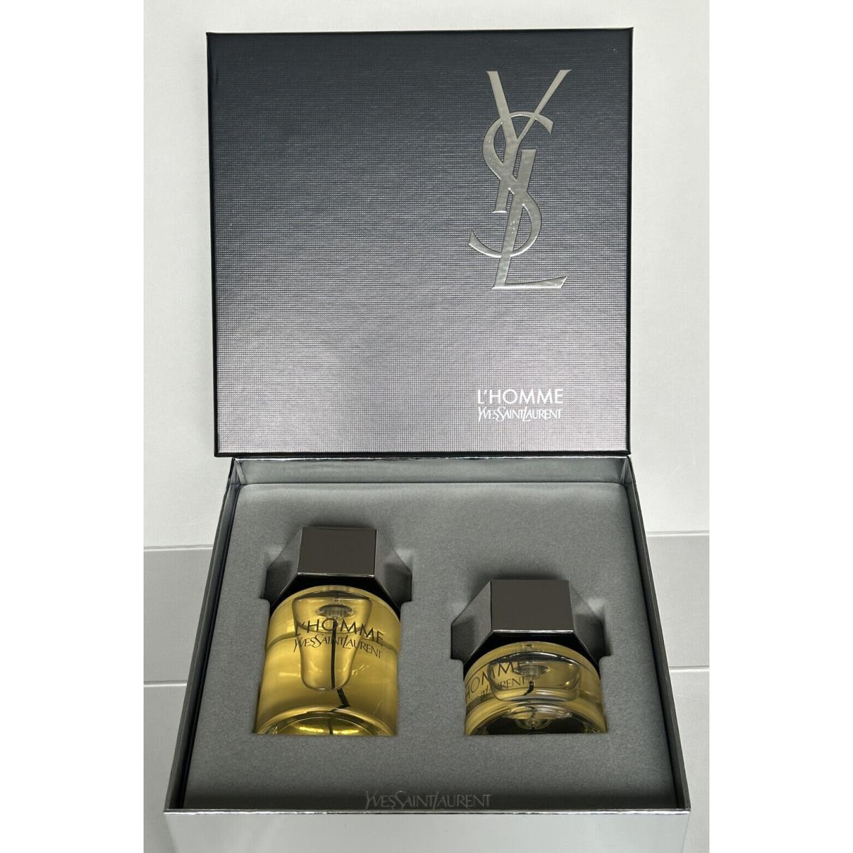 Yves Saint Laurent L`homme 3.3oz Edt Spray+1.3oz Edt Spray Rare