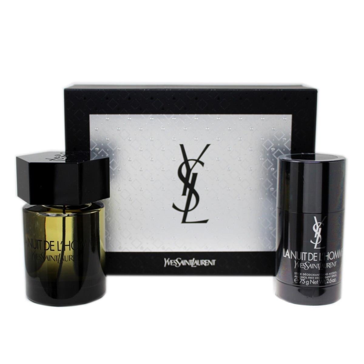 Yves Saint Laurent LA Nuit DE L`homme 2 Piece Gift Set Eau DE Toilette 100ML