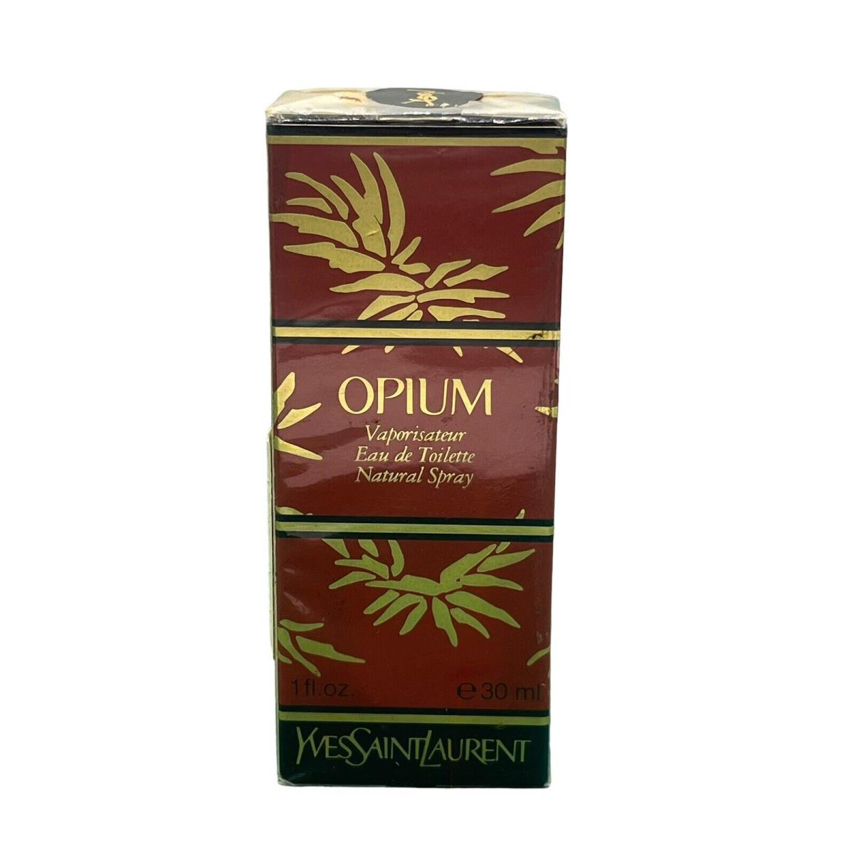 Opium Eau de Toilette 1.6 oz 50 ml Vintage Yves Saint Laurent Box Sanofi