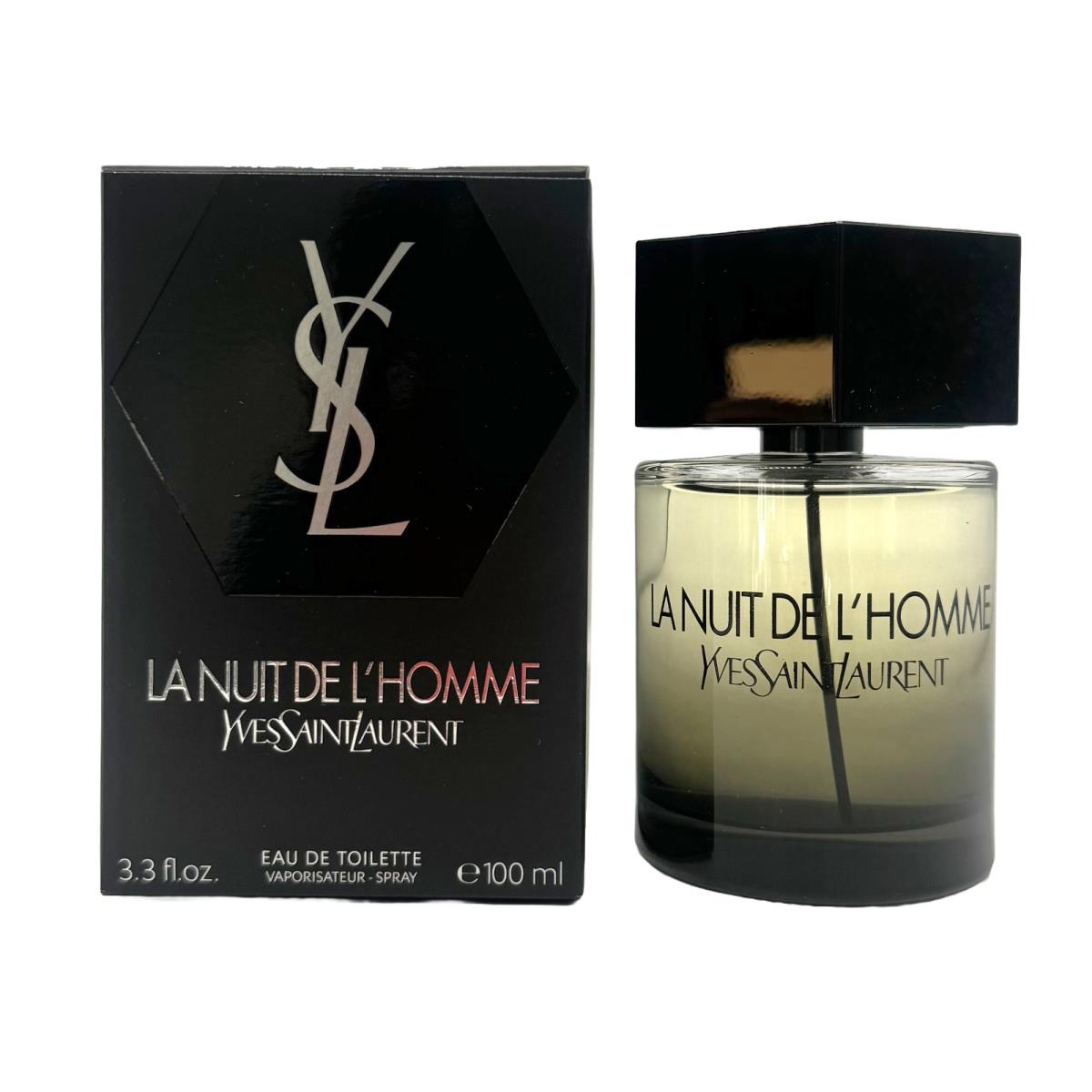 La Nuit De L`homme by Yves Saint Laurent Ysl Men 3.3 oz Eau de Toilette Spray