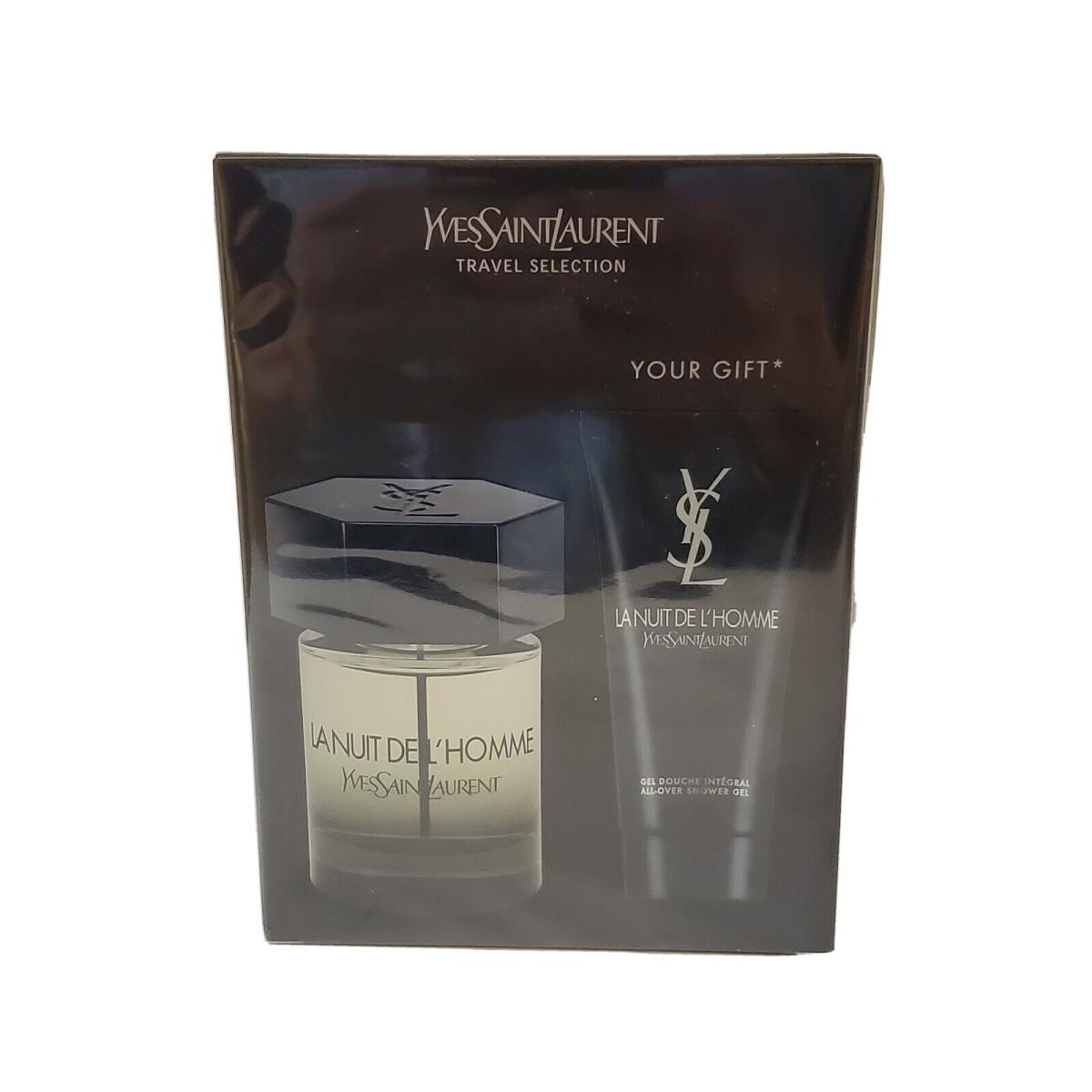 Ysl LA Nuit  3.4 oz Edt Spray 2 Piece Gift Set For Men by Yves Saint Laurent