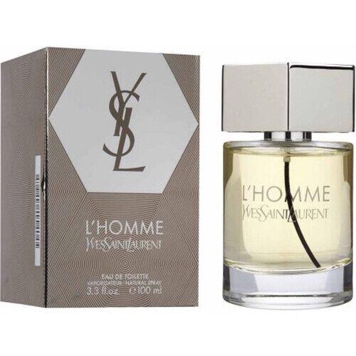 L`homme Ysl by Yves Saint Laurent For Men Eau de Toilette Spray 3.3 oz