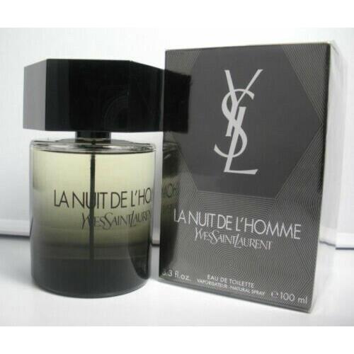 Yves Saint Laurent Ysl La Nuit de L`homme Eau De Toilette Spray Men 3.3oz