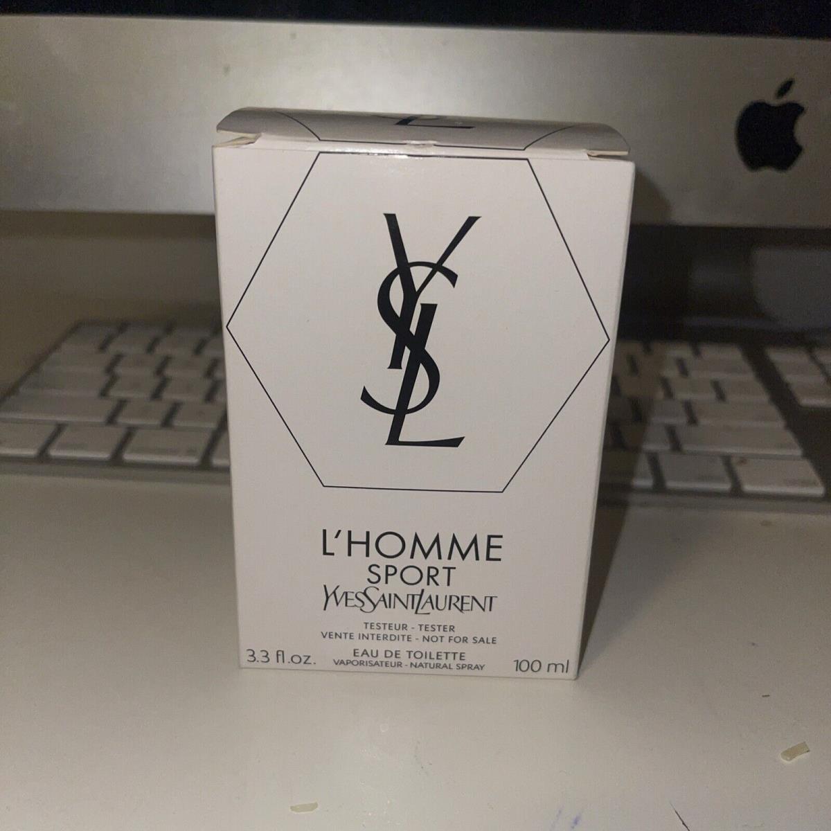 Yves Saint Laurent L`homme Sport Edt 3.3 oz 100 ml White Box Batch 38L204 Tstr