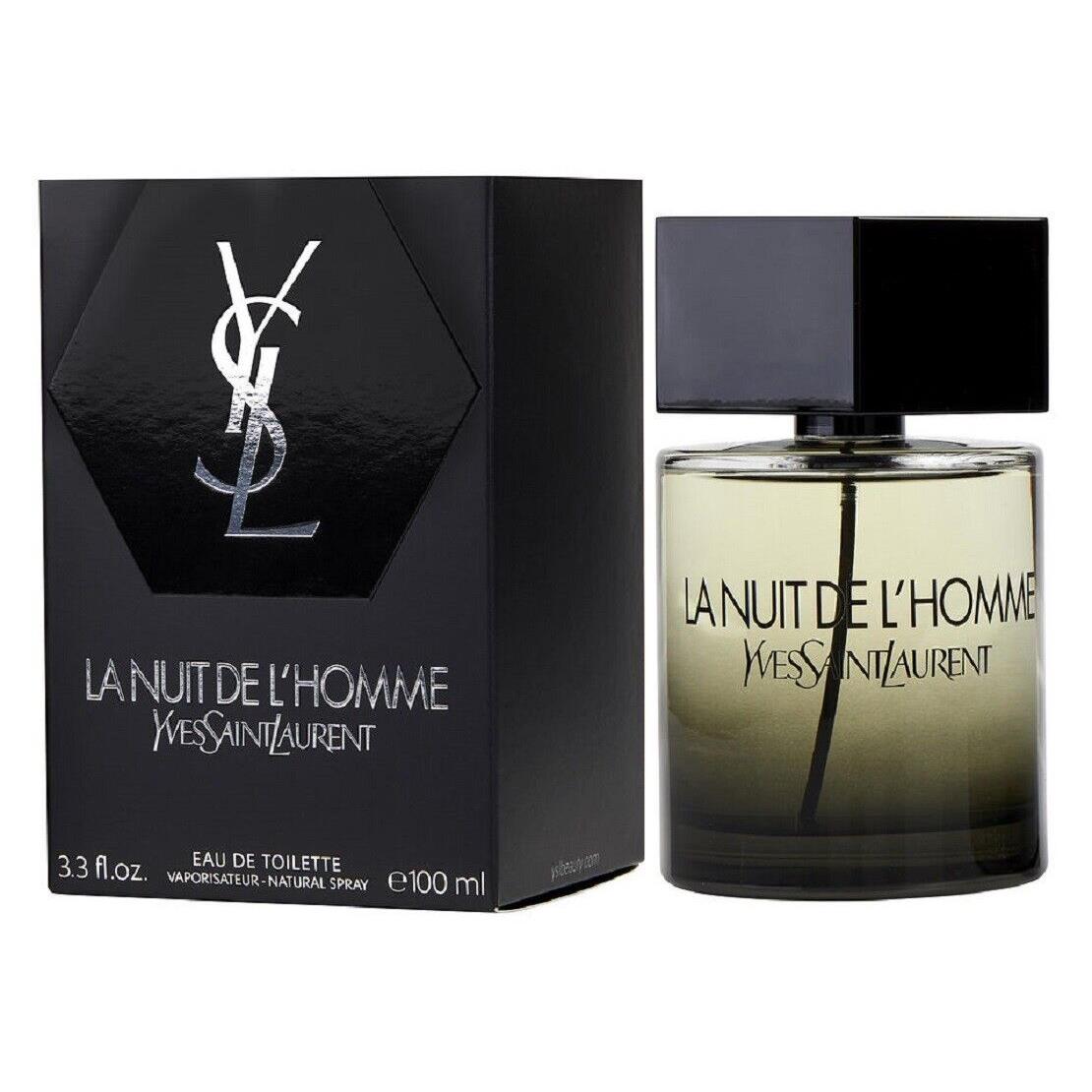 Ysl LA Nuit DE L ` Homme Yves Saint Laurent 3.3 oz / 100 ml Edt Men Spray