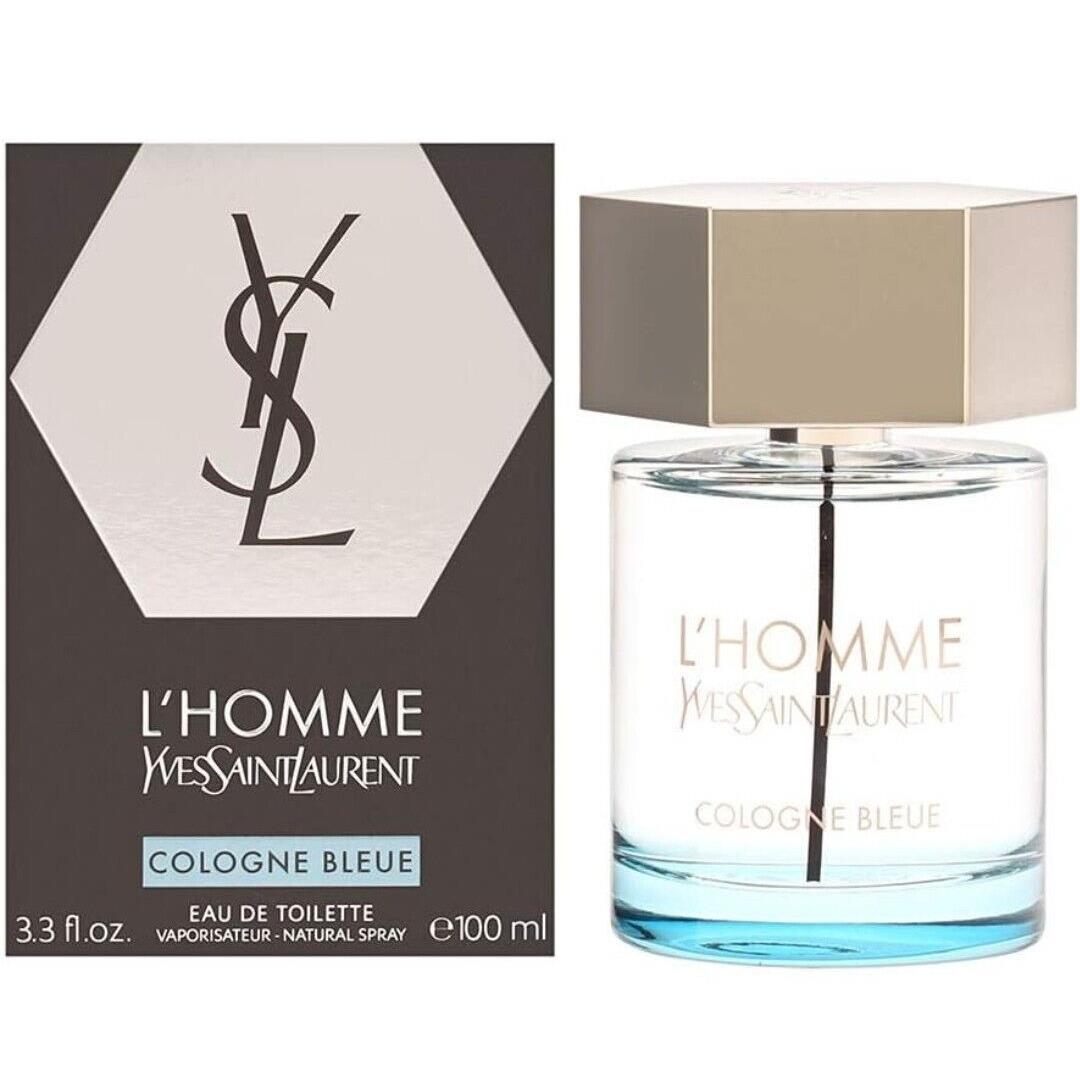 Yves Saint Laurent Ysl L`homme Cologne Bleue 100ML 3.4.Oz Eau de Toilette Spray Men`s