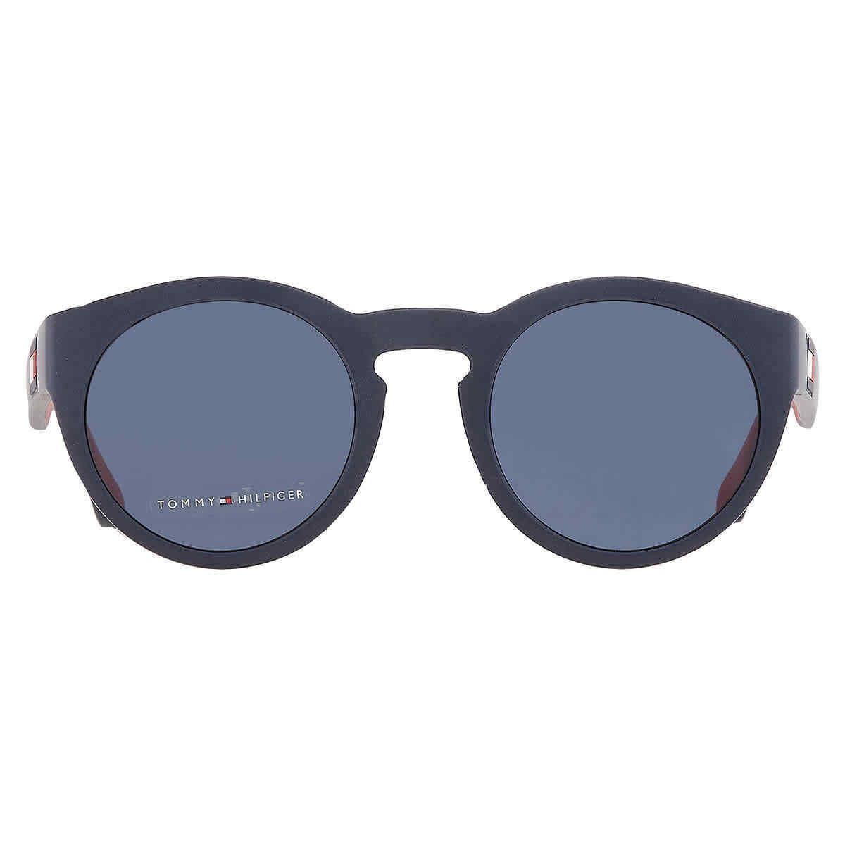 Tommy Hilfiger Blue Oval Unisex Sunglasses TH 1555/S 08RU/KU 48 TH 1555/S