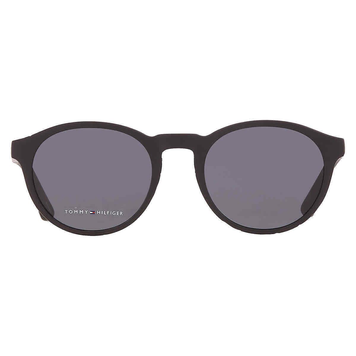 Tommy Hilfiger Grey Blue Round Men`s Sunglasses TH 1476/S 0D51/IR 51