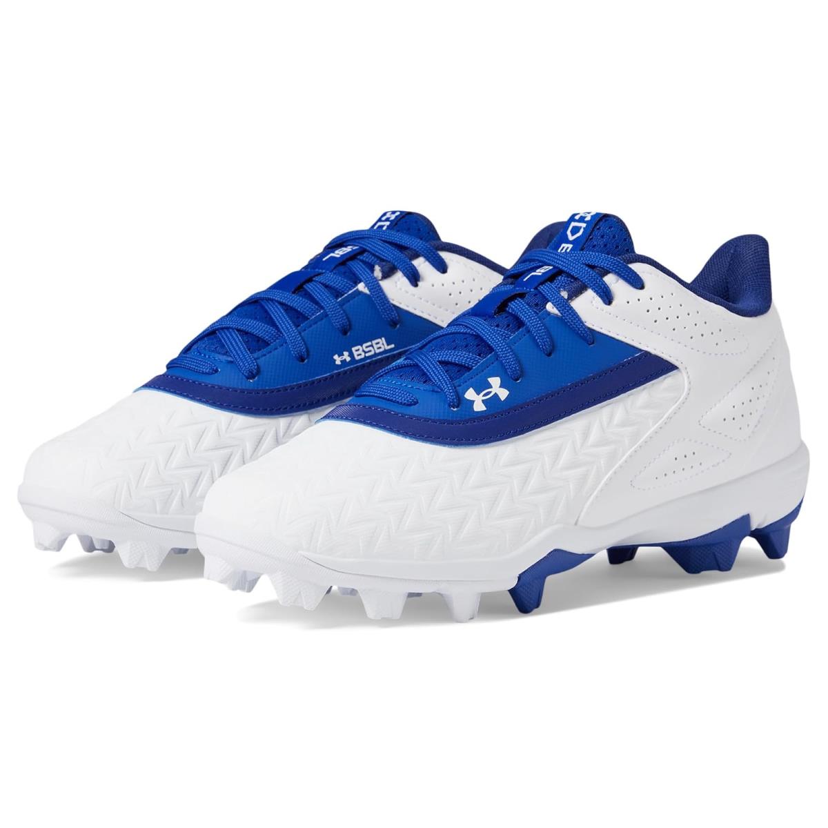 Boy`s Under Armour Kids Leadoff Low RM Jr. 3.0 Toddler/little Kid/big Kid Royal/White/Royal