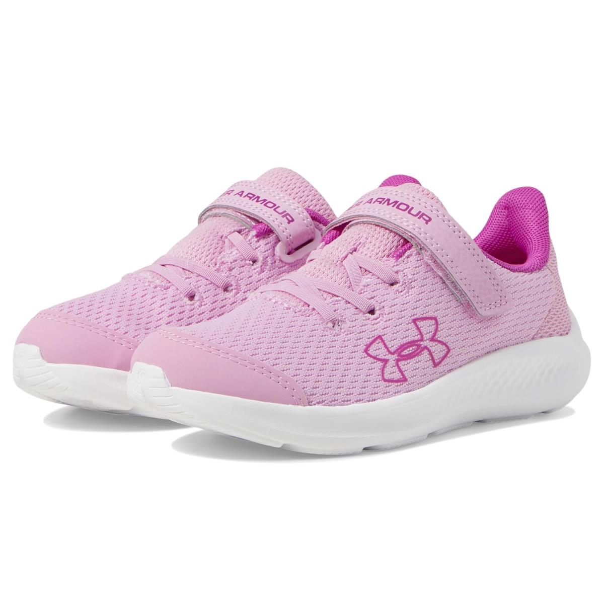 Under Armour Kids Pre School Pursuit 3 Big Logo Alternate Closure Little Kid Stellar Pink/Vivid Magenta/Vivid Magenta