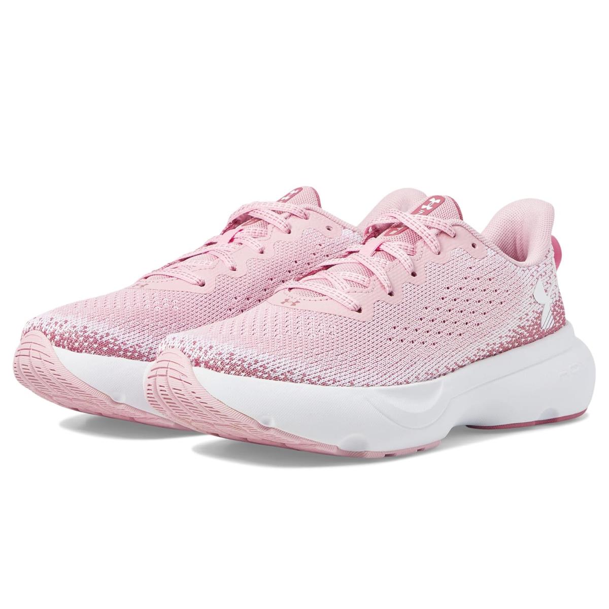 Woman`s Sneakers Athletic Shoes Under Armour Infinite Prime Pink/Pink Elixir/White