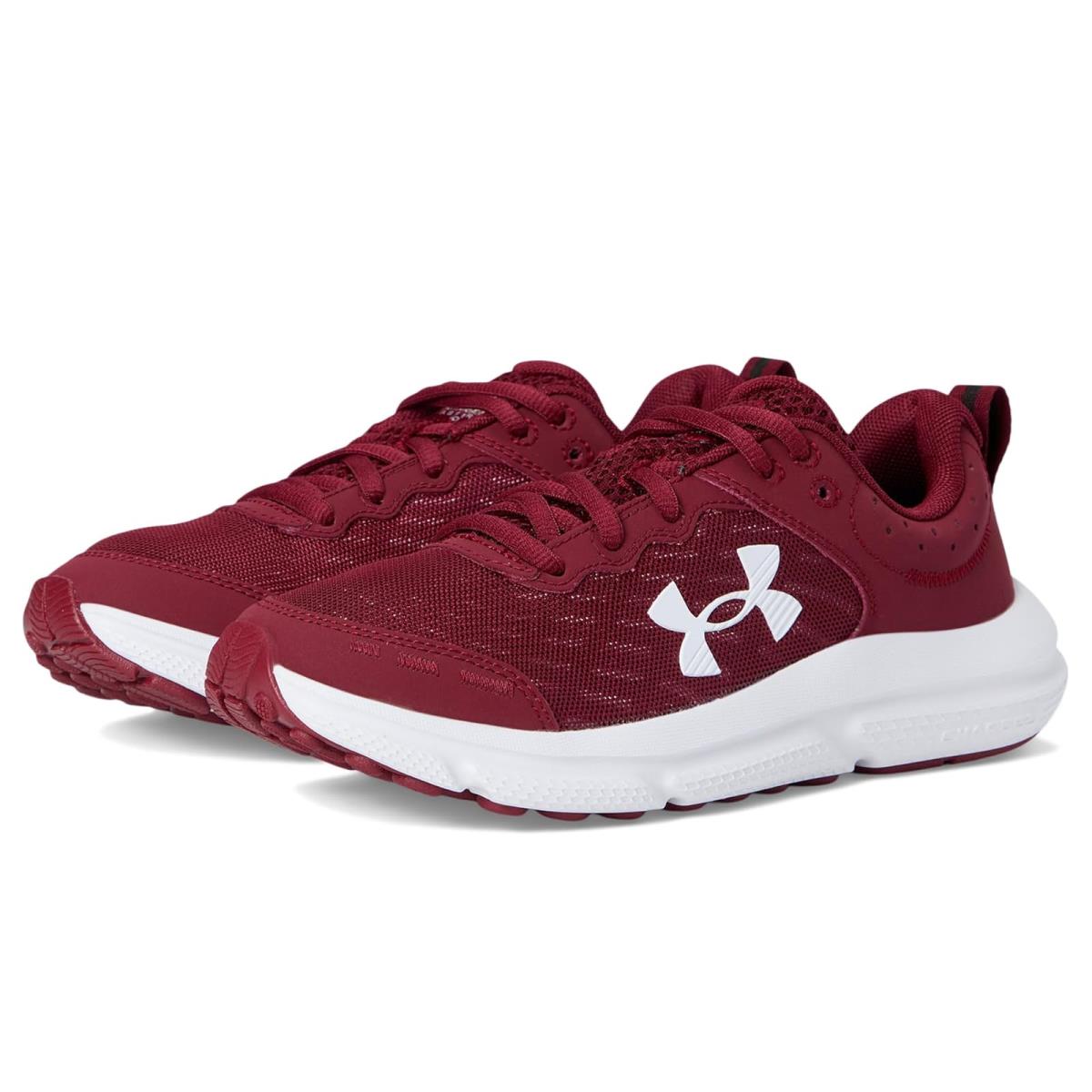 Boy`s Shoes Under Armour Kids Grade School Assert 10 Big Kid Cardinal/Cardinal/White