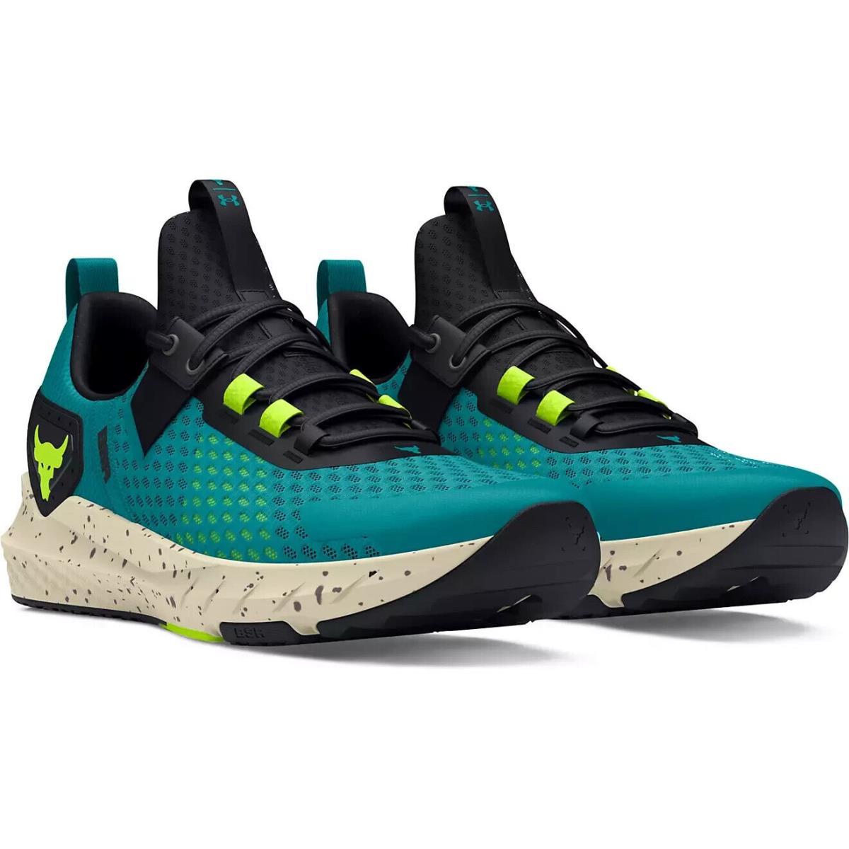 Under Armour Men`s Project Rock Bsr 4 Training Shoes - Dark Turquoise Blue