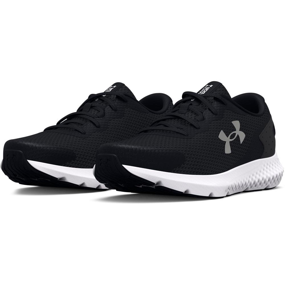 Under Armour 3024888 Women`s Training UA Charged Rogue 3 Running Athletic Shoes - Black/White