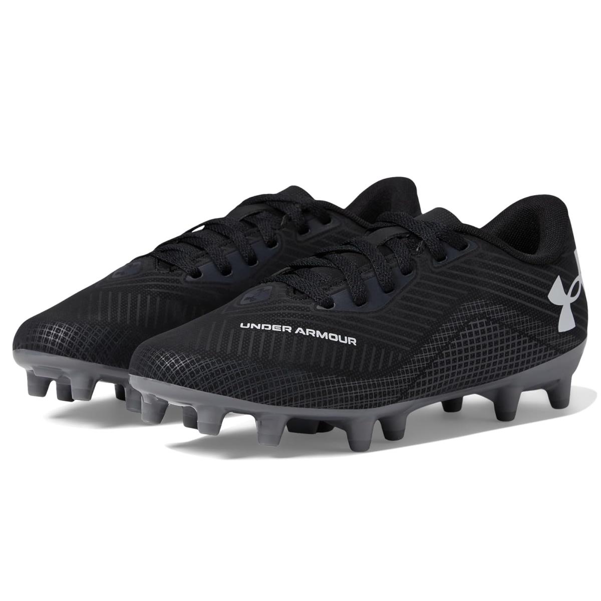 Boy`s Shoes Under Armour Kids Shadow Select 2 Jr. Toddler/little Kid/big Kid Black/Castlerock/Halo Gray