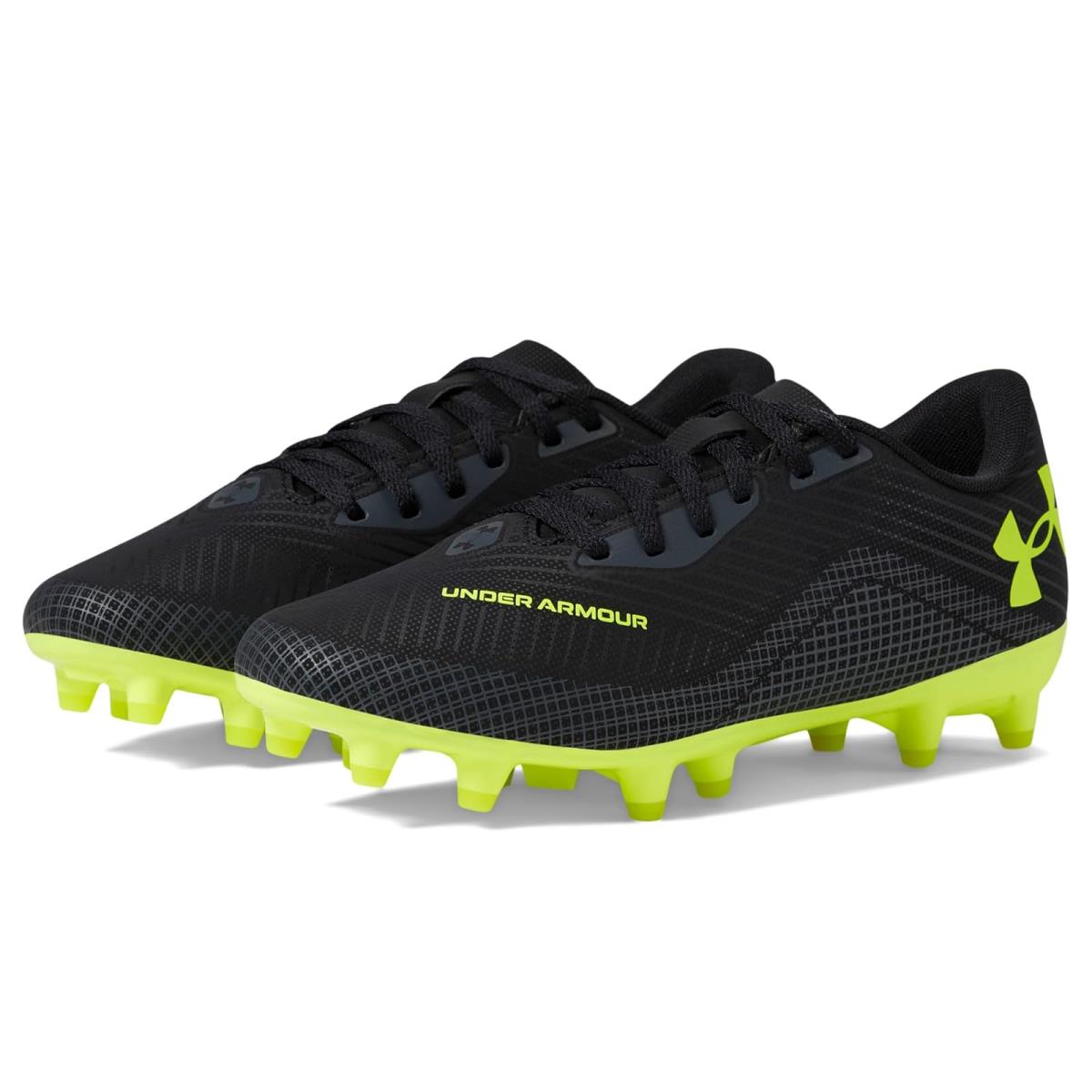 Boy`s Shoes Under Armour Kids Shadow Select 2 Jr. Toddler/little Kid/big Kid Black/Castlerock/High Vis Yellow