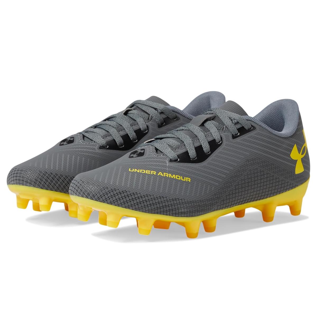 Boy`s Shoes Under Armour Kids Shadow Select 2 Jr. Toddler/little Kid/big Kid Clay Green/Taxi/Taxi