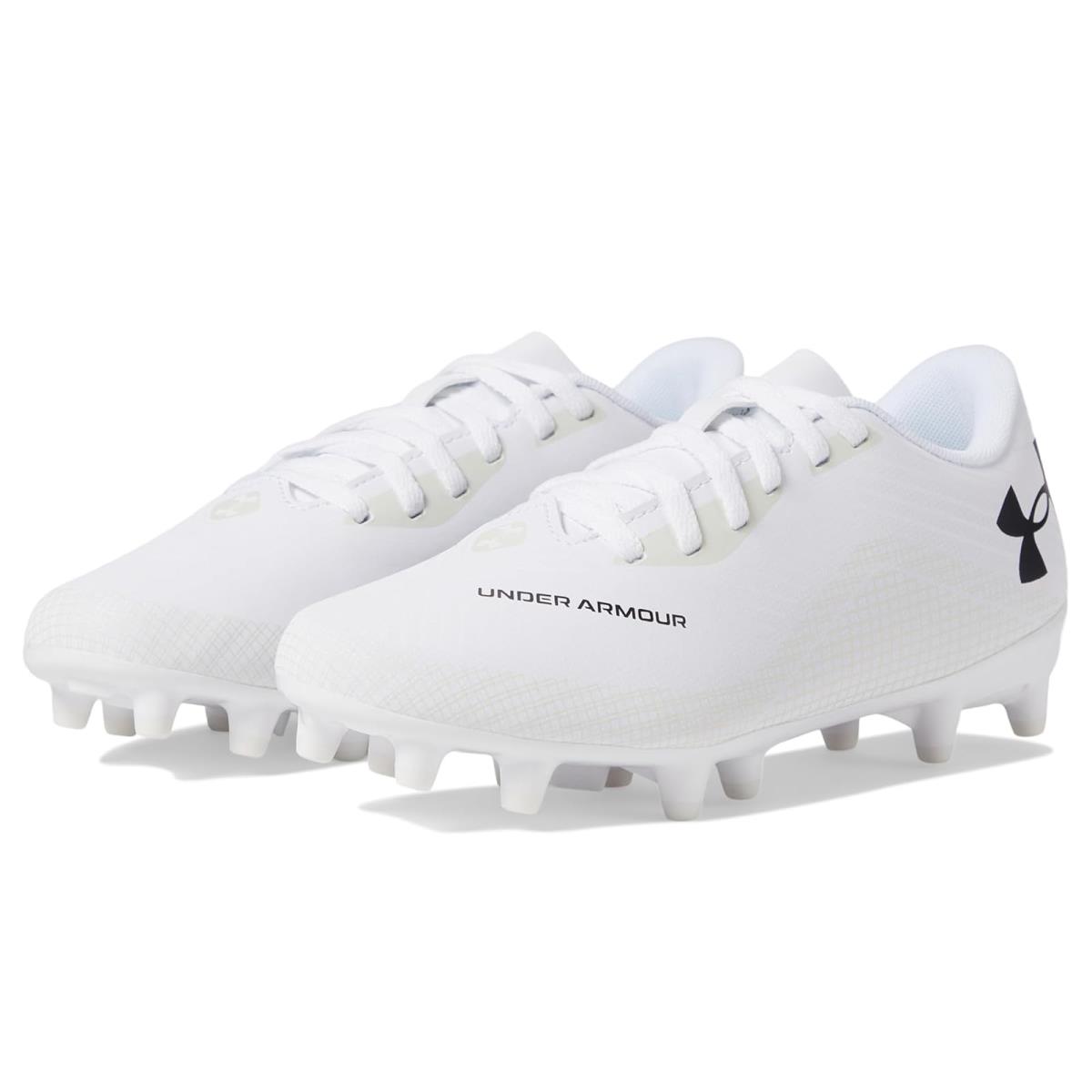 Boy`s Shoes Under Armour Kids Shadow Select 2 Jr. Toddler/little Kid/big Kid White/White Clay/Black