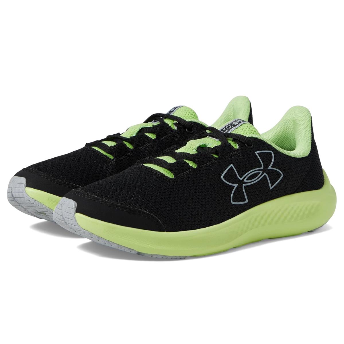 Boy`s Shoes Under Armour Kids Grade School Charged Pursuit 3 Big Logo Big Kid