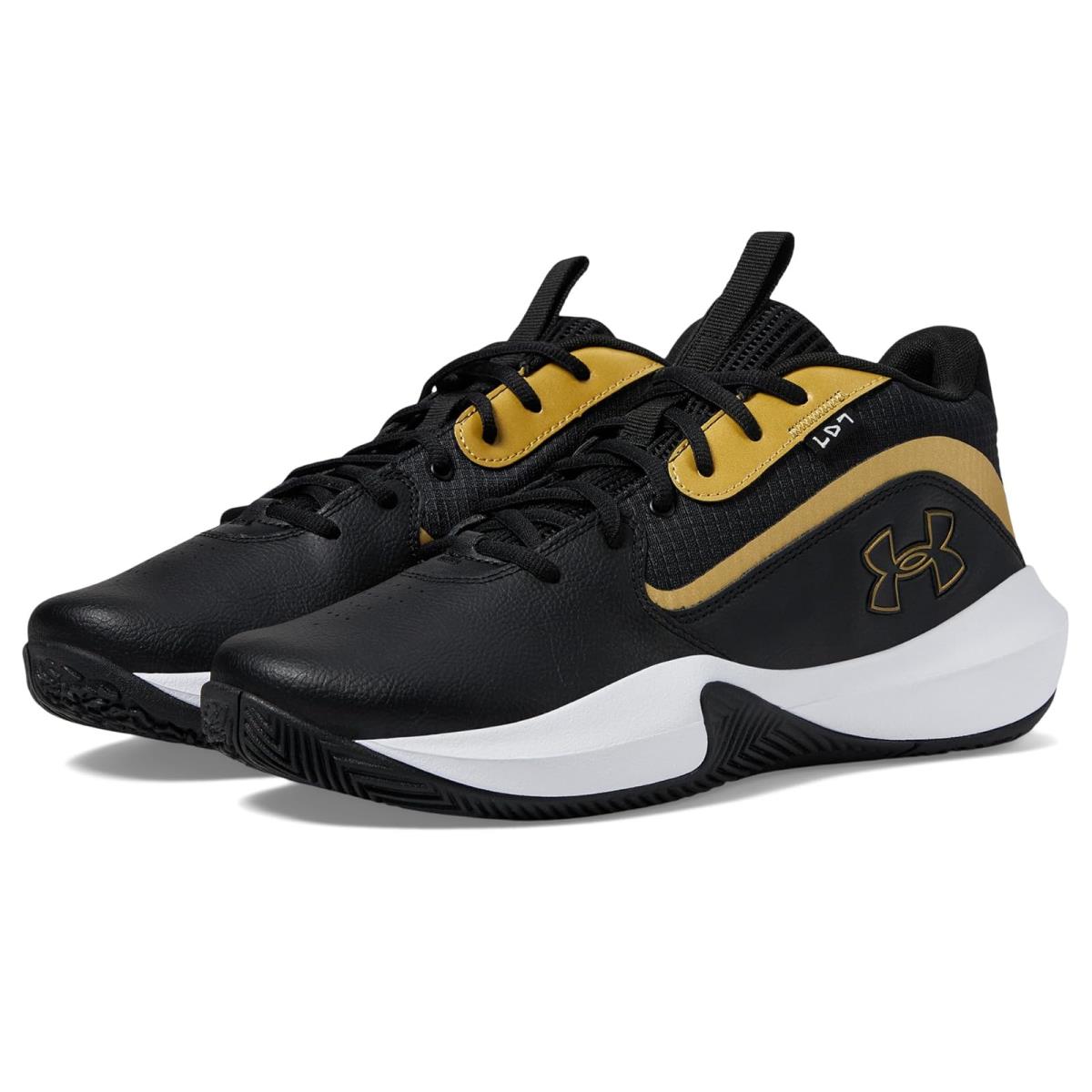 Unisex Sneakers Athletic Shoes Under Armour Lockdown 7 Black/Black/Metallic Gold