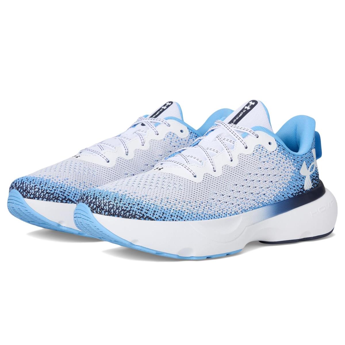 Man`s Sneakers Athletic Shoes Under Armour Infinite White/Midnight Navy/White