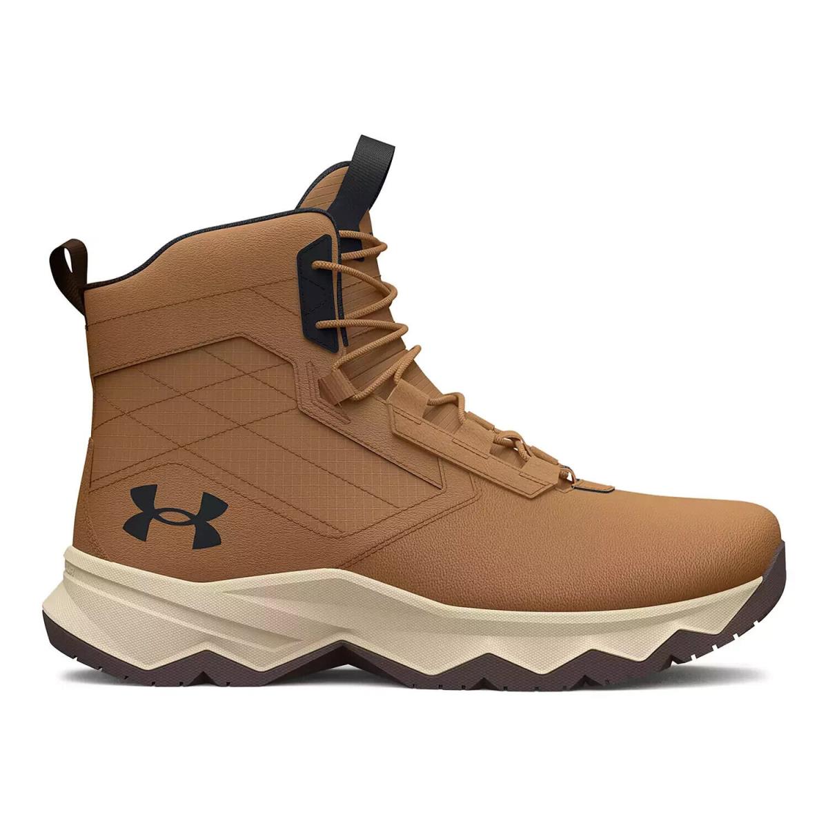 Under Armour Stellar G2 Men`s Tactical Boots Brown White Black Size 10 w Box