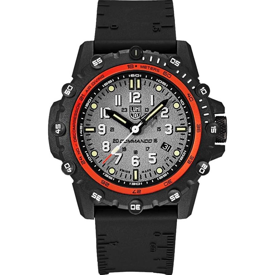 Luminox Commando Sapphire Frogman Adventure Black Rubber Men s Watch XS.3301