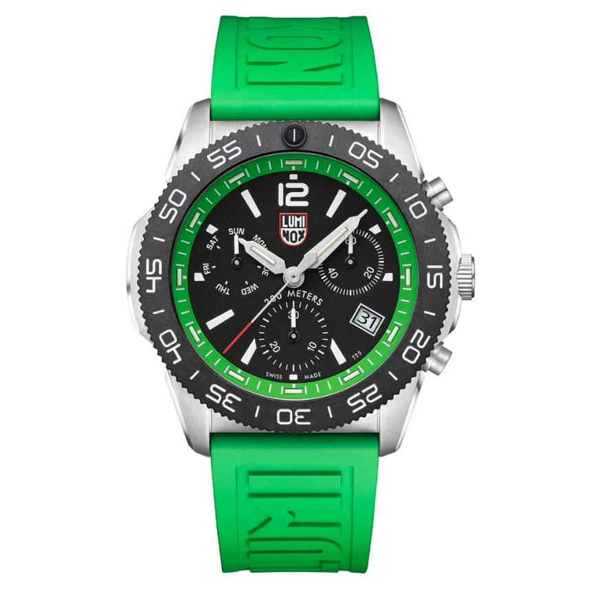 Luminox Pacific Diver Chronograph Green Dive Men s Swiss Watch XS.3157.NF