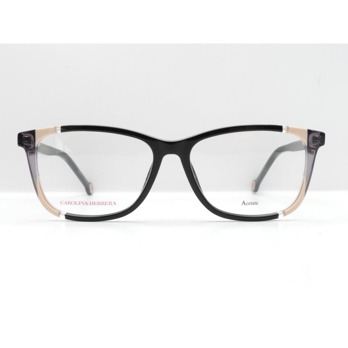 Carolina Herrera CH 0066 Kdx Square Full Rim Eyeglass Frames Black 145MM