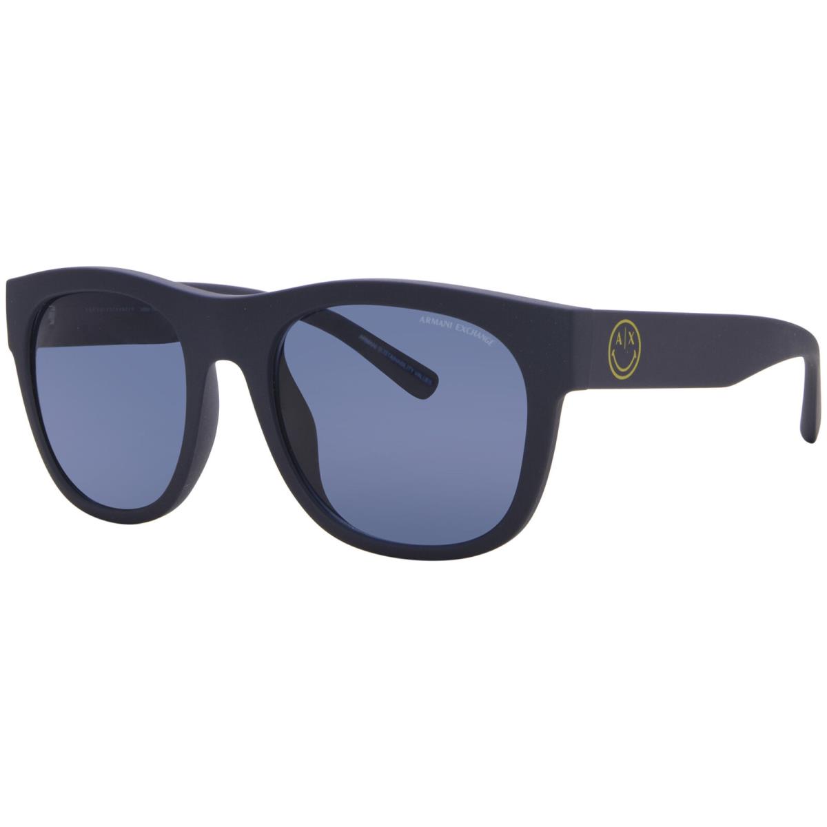 Armani Exchange Dark Blue Pillow Men`s Sunglasses AX4128SU 818180 55