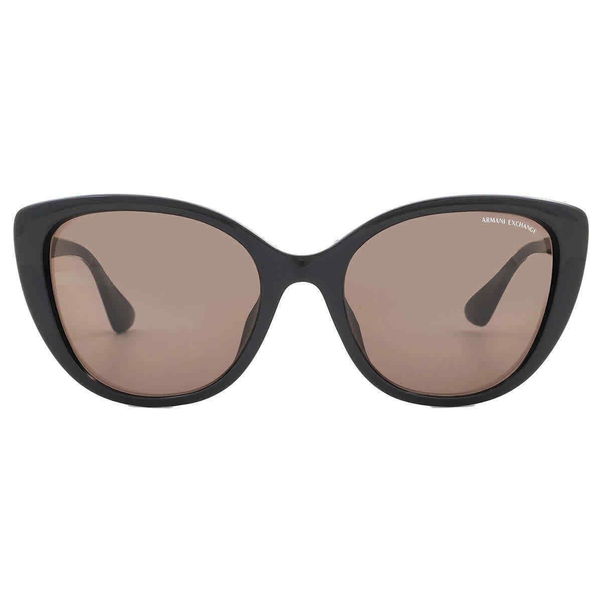 Armani Exchange Dark Brown Cat Eye Ladies Sunglasses AX4111SU 815873 54