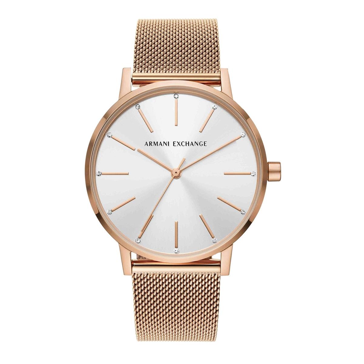 A X Armani Exchange Women`s Stainless Steel Watch Color: Rose Gold AX5573