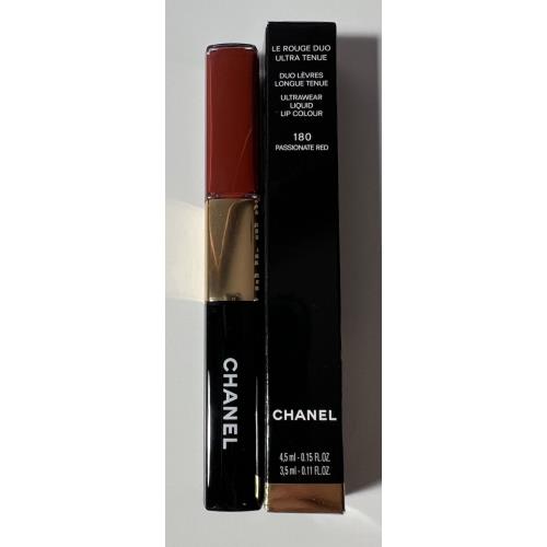 Chanel 180 Passionate Red Le Rouge Duo Ultrawear Liquid Lip Colour