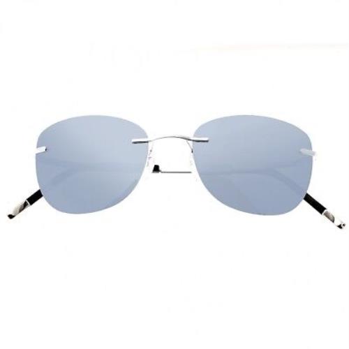 Simplify Matthias Unisex Polarized Titanium Silver Sunglasses 112-SL