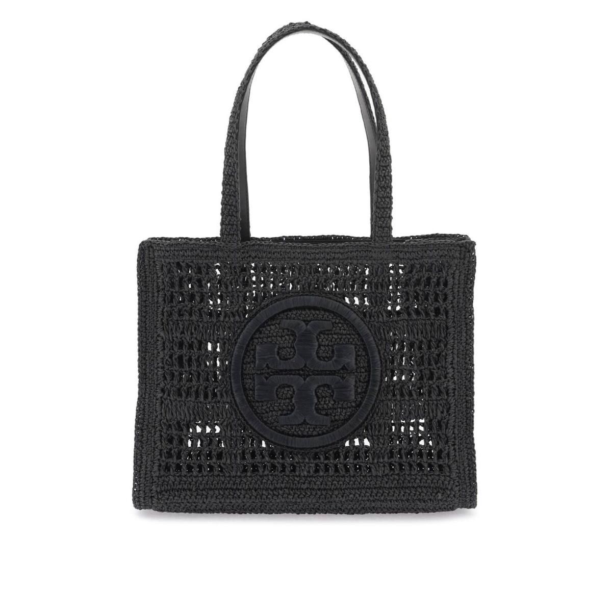 Tory Burch Ella Crochet Raffia Tote Bag