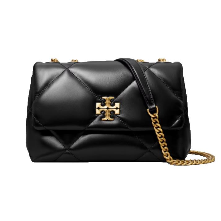 Tory Burch Small Kira Diamond Quilted Convertible Shoulder Bag In Black