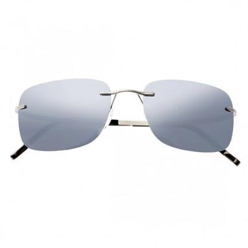 Simplify Ashton Men`s Titanium Silver Gunmetal Sunglasses SSU111-GM