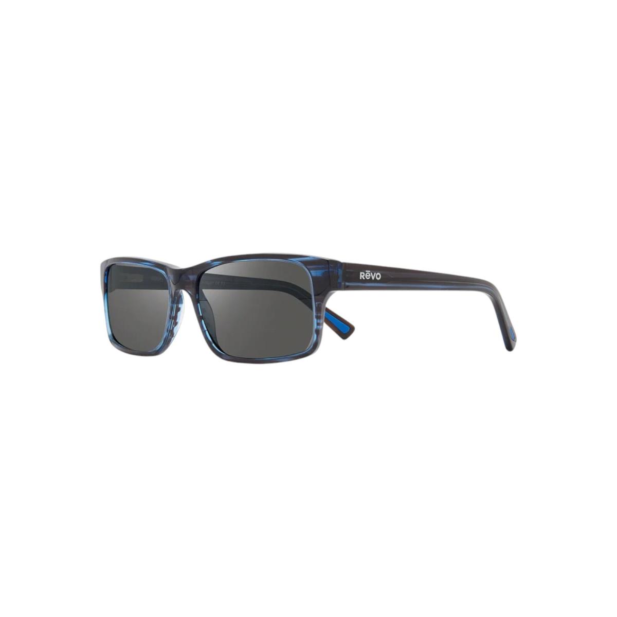 Revo Men`s Finley Polarized Blue Horn Frame with Graphite Lens 57-16-145