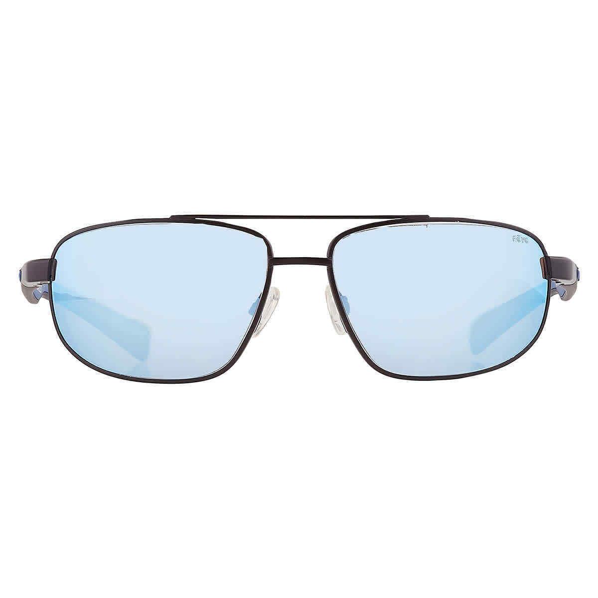 Revo Wraith Blue Water Polarized Navigator Men`s Sunglasses RE 1018 01 BL 61