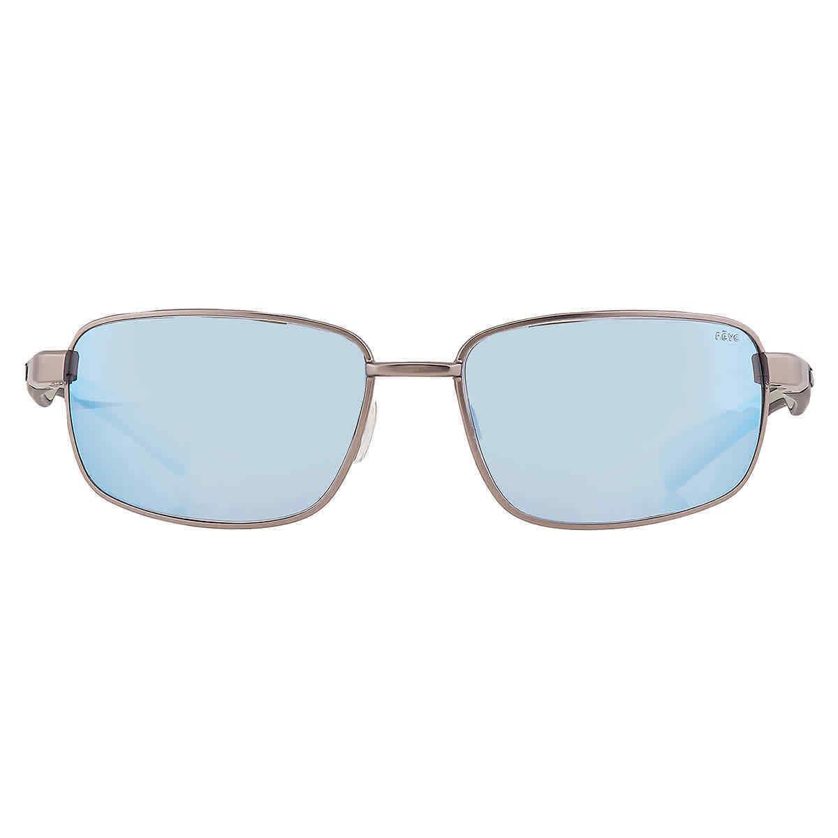 Revo Shotshell Blue Water Polarized Rectangular Men`s Sunglasses RE 1017 00 BL