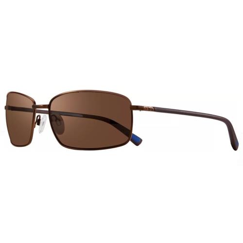 Revo Tate Alloy Sunglasses RE1079 02 Brown / Polarized Terra Brown Lens