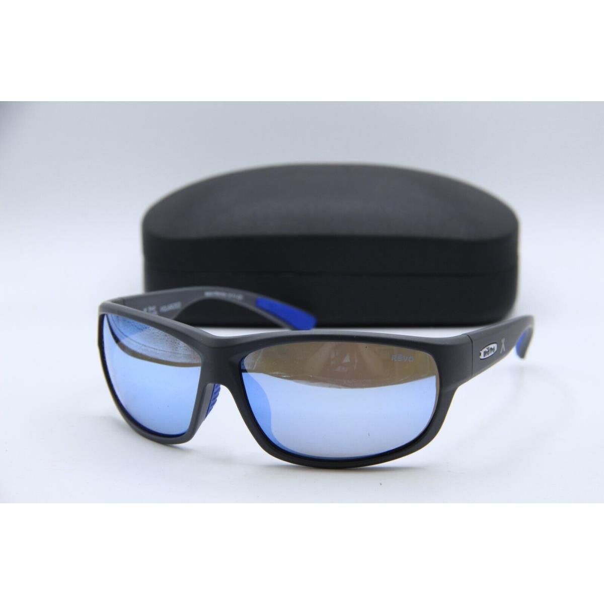 Revo RE 1092 00 Caper Polarized Grey Blue Sunglasses W/case 66-12